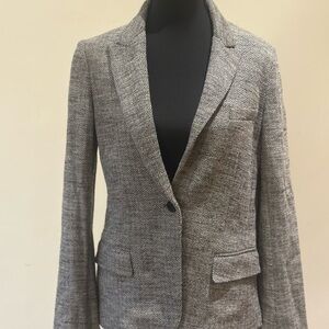 Theory Classic Gray Herringbone Blazer